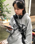 OUTME ブラックベアフーディー E0593