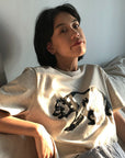 OUTME ブラックビックベアTシャツ E0460