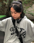 OUTME ブラックベアフーディー E0593