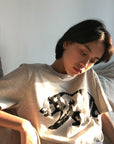 OUTME ブラックビックベアTシャツ E0460