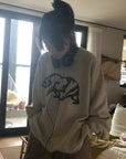 OUTME ブラックベアスウェット E0628