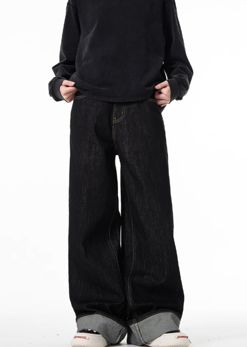 MADWITCH ベーシックデニムパンツ E1075 エムニエム EMUNIEM  