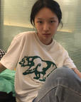 OUTME ビッグベアグリーンTシャツ E1166