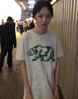 OUTME ベアグリーンTシャツ E1168
