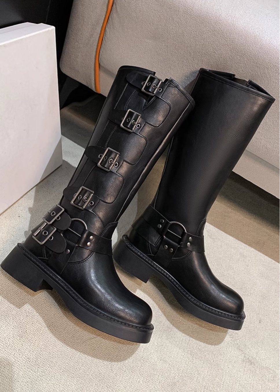 EMUNIEM カウボーイブーツ E1211 エムニエム EMUNIEM カジュアルコーデ カジュアル カジュアルストリート ストリートシック  ノームコア ストリートコーデ ストリートカジュアル ストリート 韓国ストリート ノームコア シンプルコーデ グランジファッション シティーガール ..., image size:968x1354