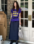 レタープリントTシャツ E1422
