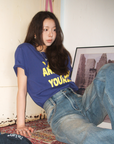 レタープリントTシャツ E1422