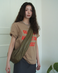 レタープリントTシャツ E1422
