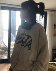 OUTME ブラックベアスウェット E0628
