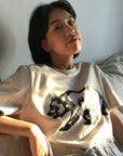 OUTME ブラックビックベアTシャツ E0460