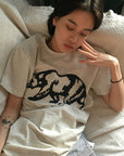 OUTME ブラックビックベアTシャツ E0460