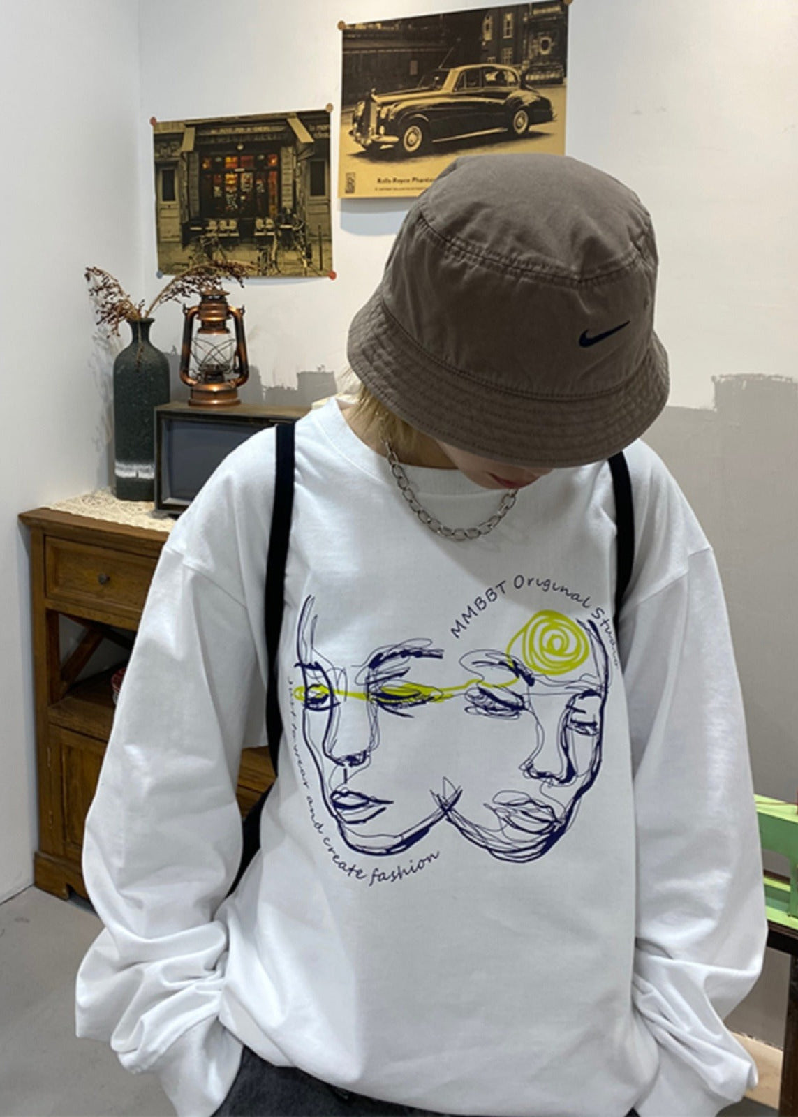 MMBBT フェイスロングＴシャツ E0569