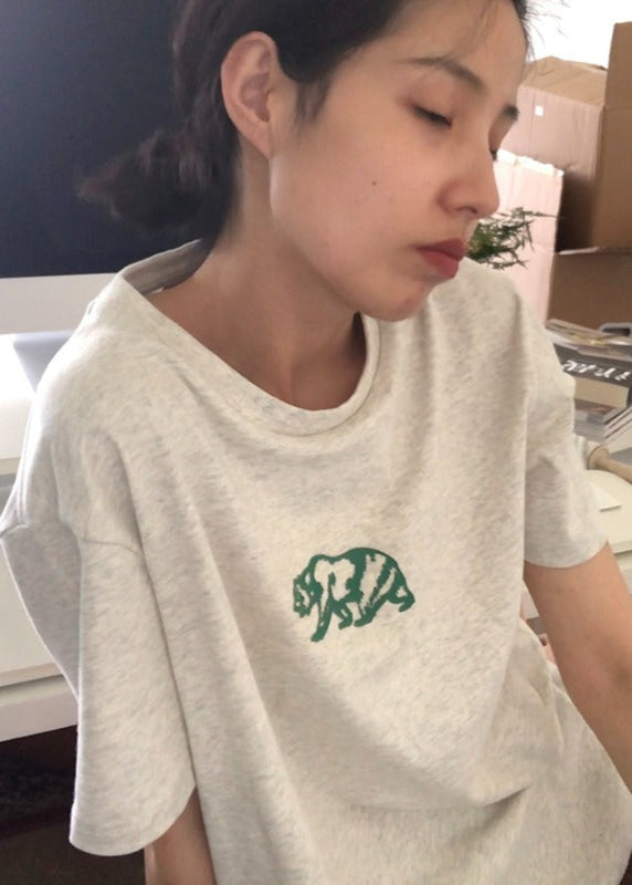 OUTME グリーンベアTシャツ E0459