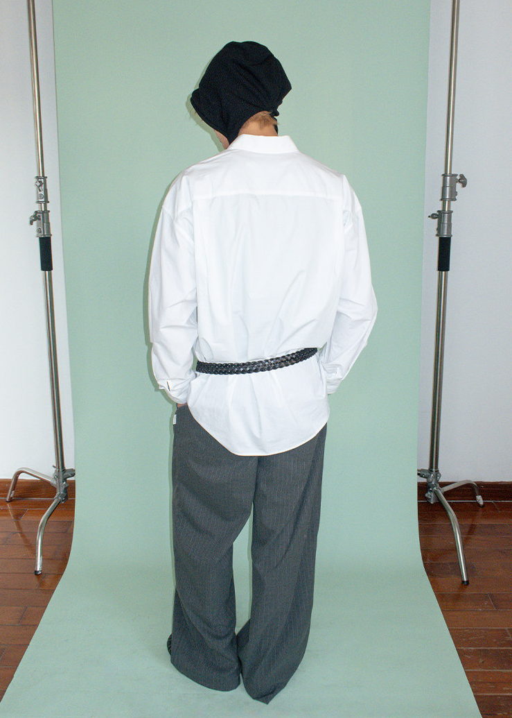 ピンストライプスラックスパンツ E1451