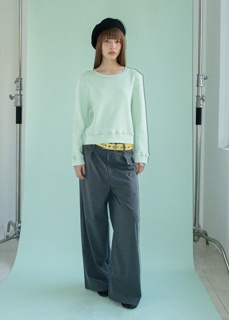 ピンストライプスラックスパンツ E1451