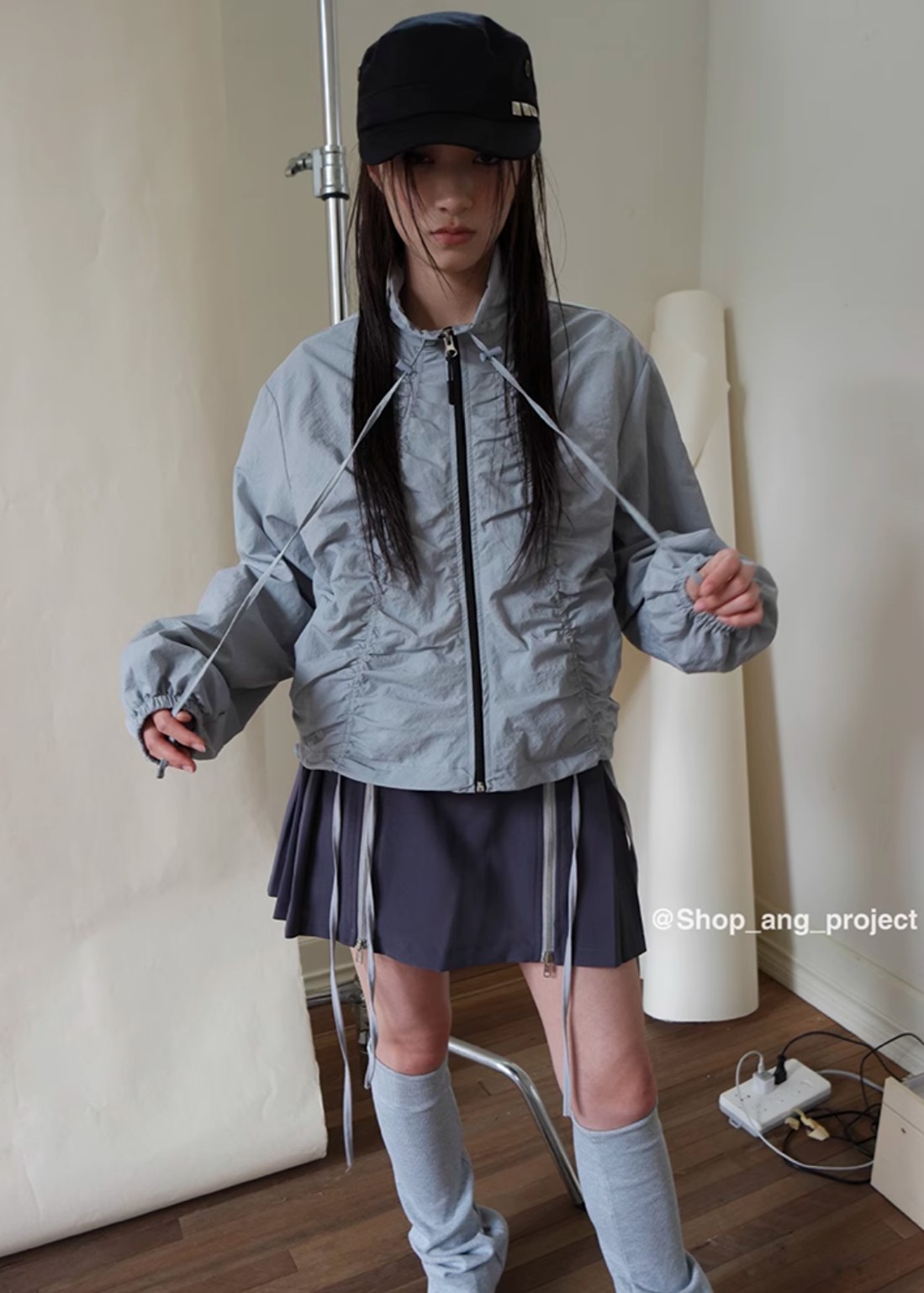 ang:project ギャザージップジャケット E1046