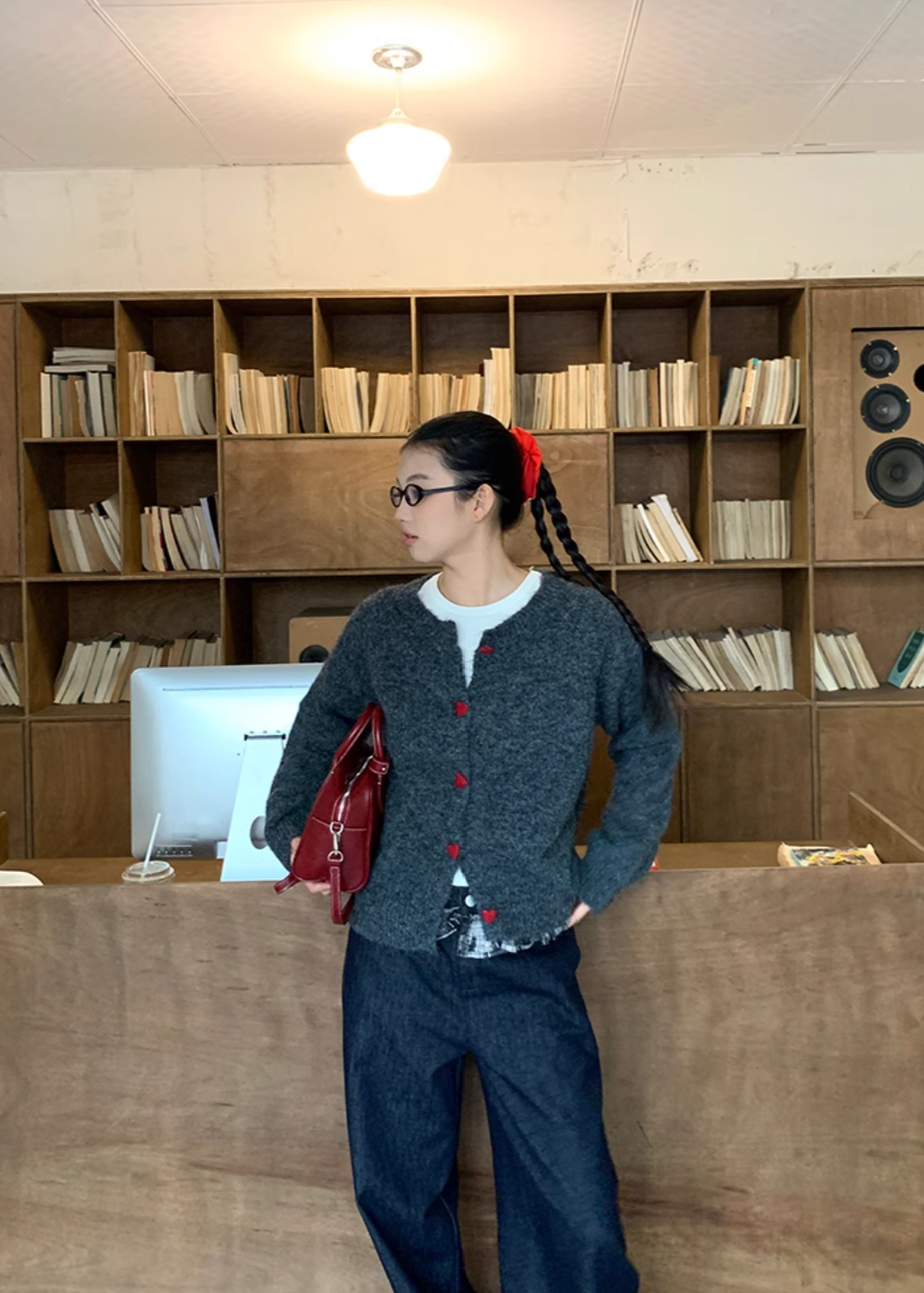 カーディガン　ニット　シティボーイ　シティガール　ノームコア ニット カーディガン コーデセット シティーボーイ c-boy style