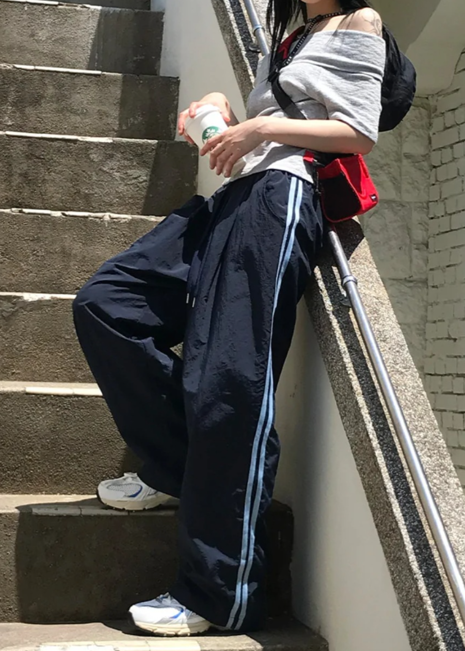 ナイロンラインパンツ E1408