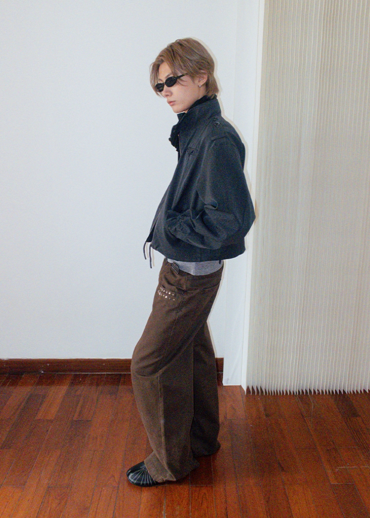 スタースタッズパンツ E1437