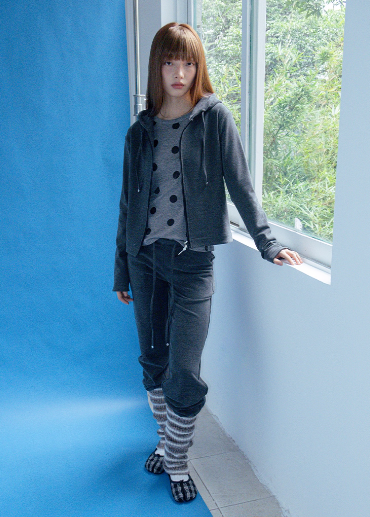 カジュアルラムレッグパンツ E1439