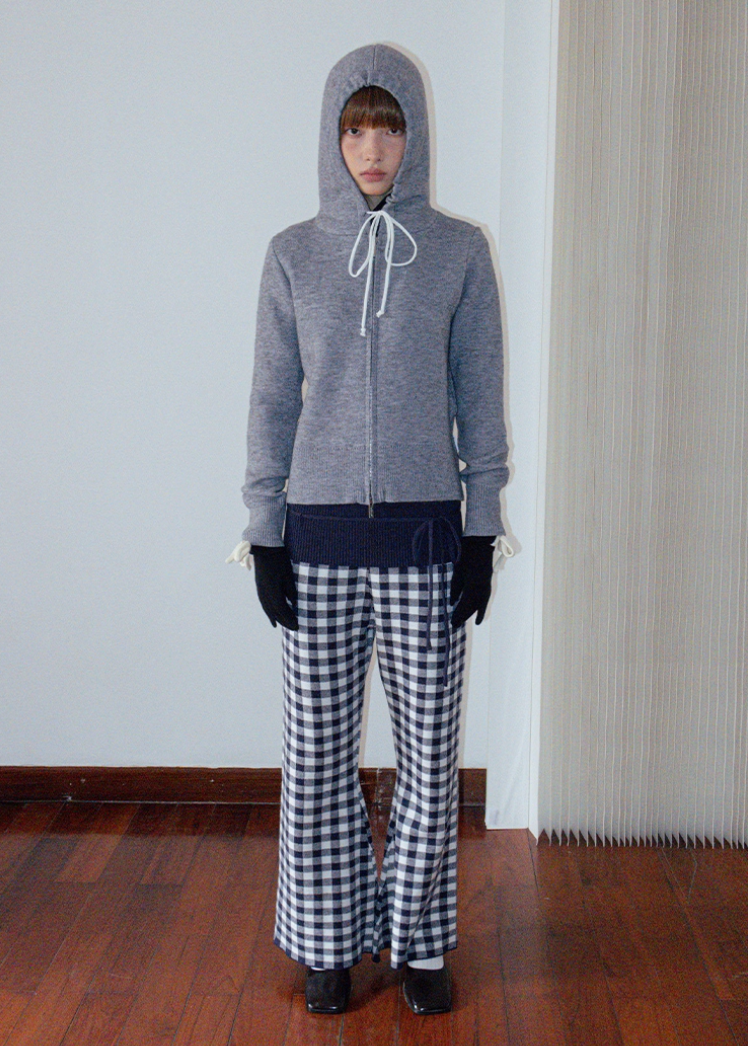 ニットジップフーディー E1441