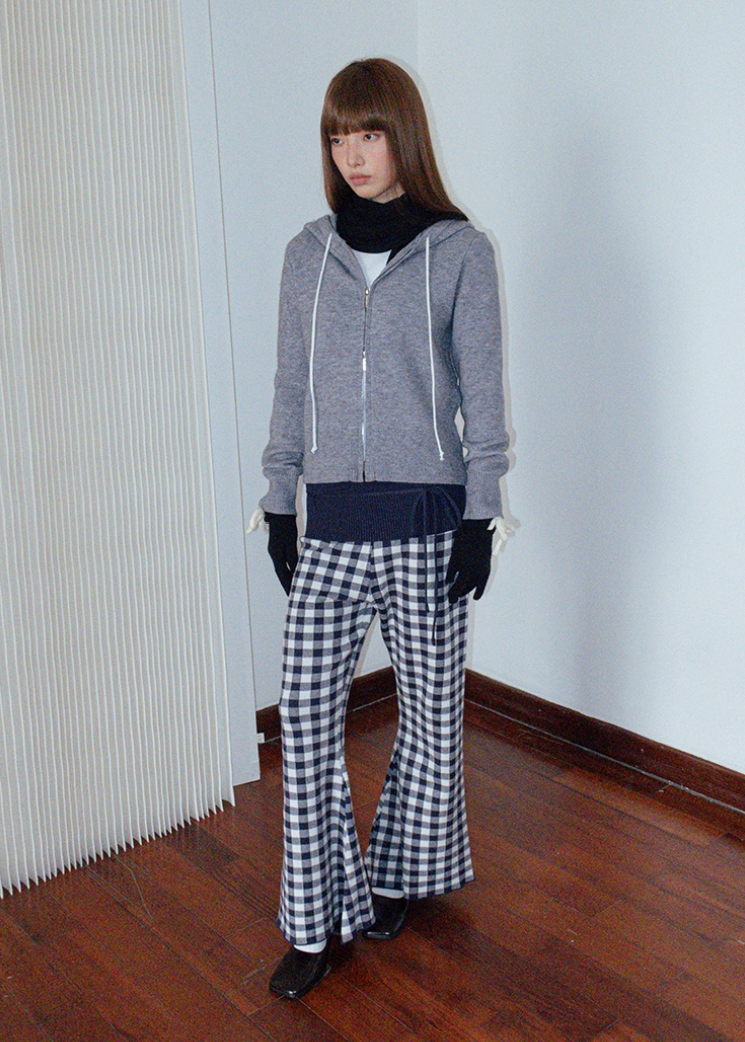 ニットジップフーディー E1441