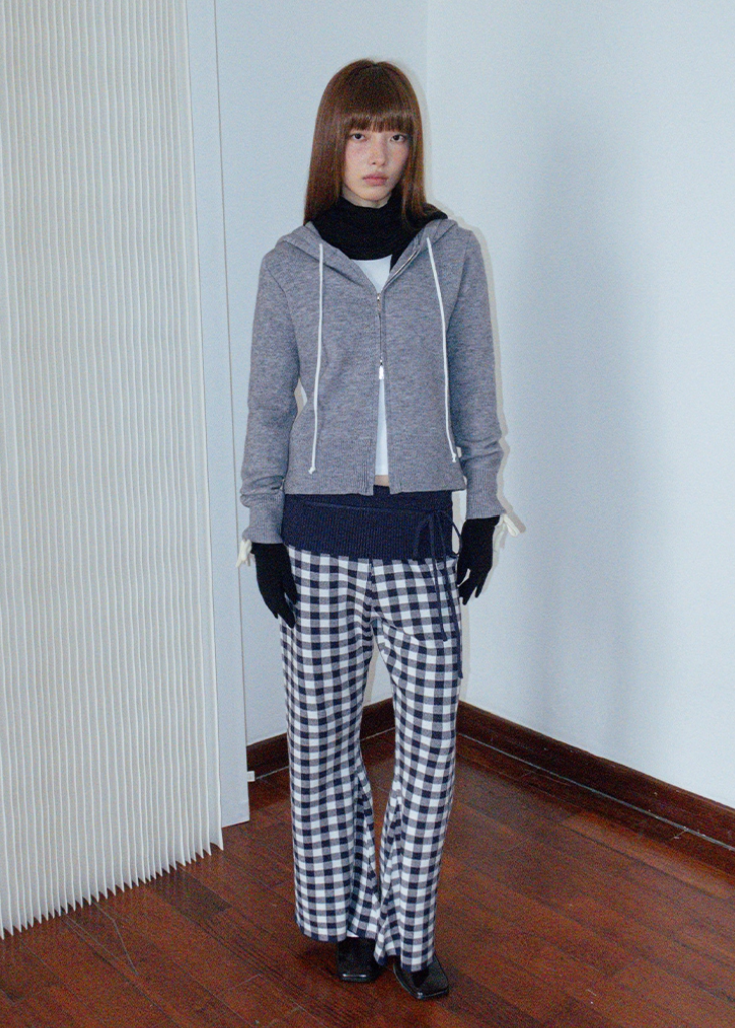 ニットジップフーディー E1441