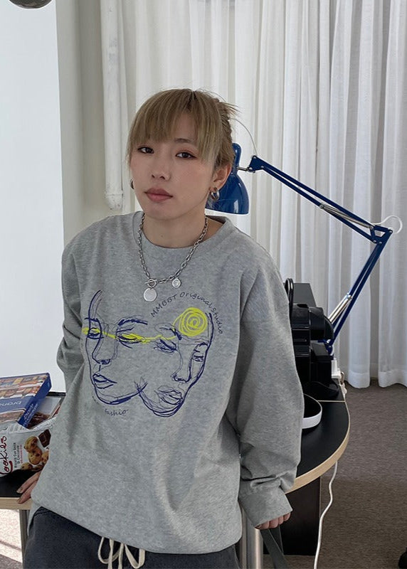 MMBBT フェイスロングＴシャツ E0569