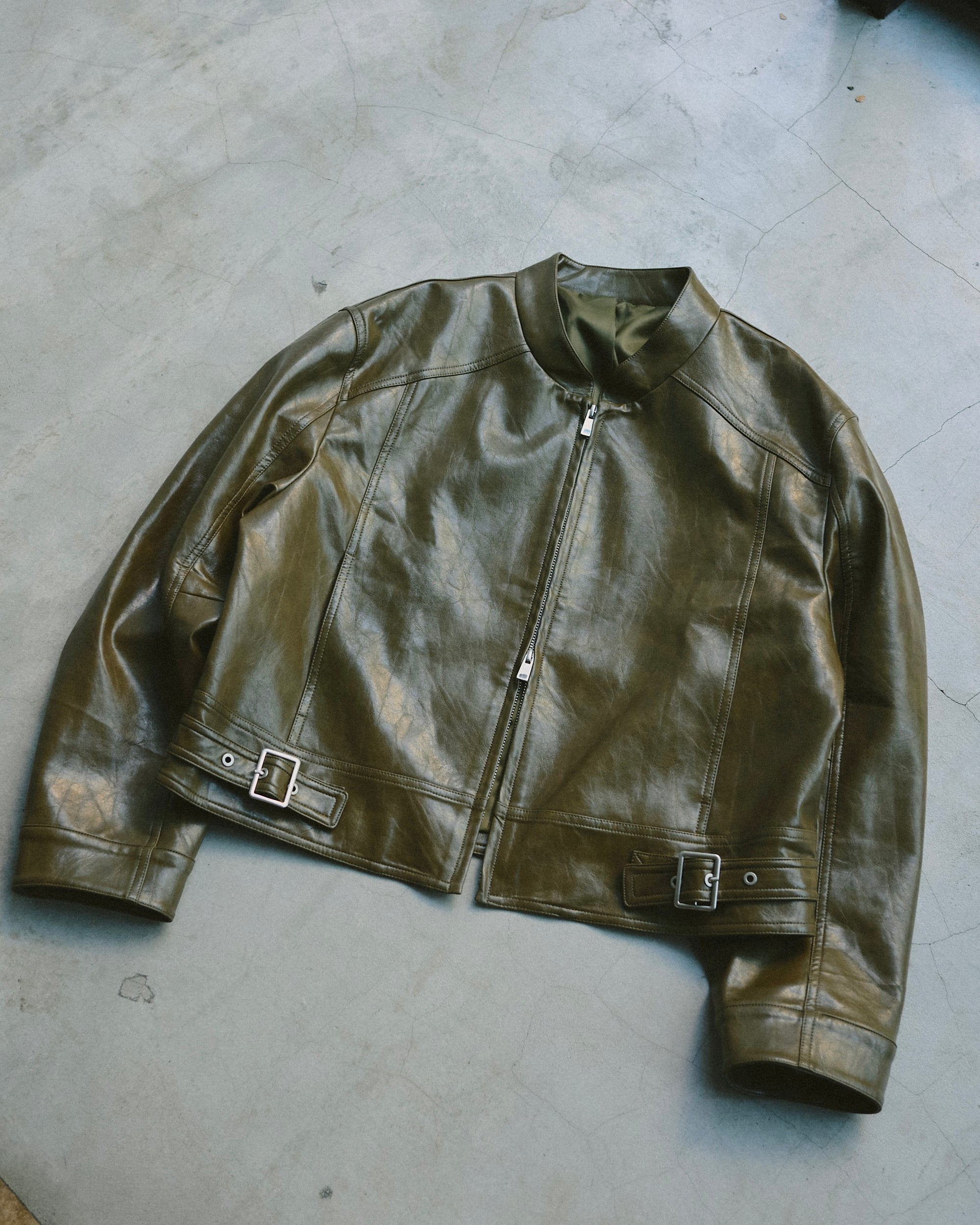 フェイクレザージャケット E1434