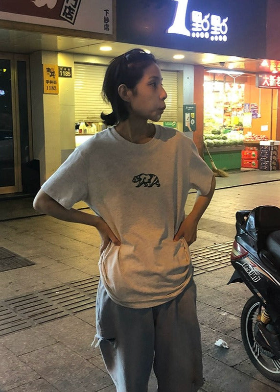 OUTME グリーンベアTシャツ E0459