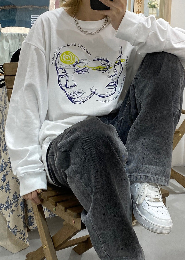 MMBBT フェイスロングＴシャツ E0569
