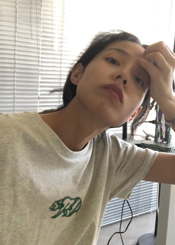 OUTME グリーンベアTシャツ E0459