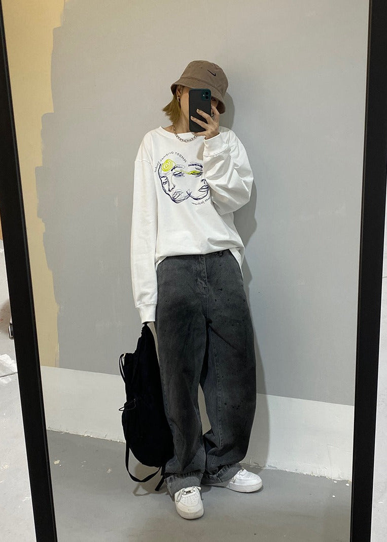 MMBBT フェイスロングＴシャツ E0569