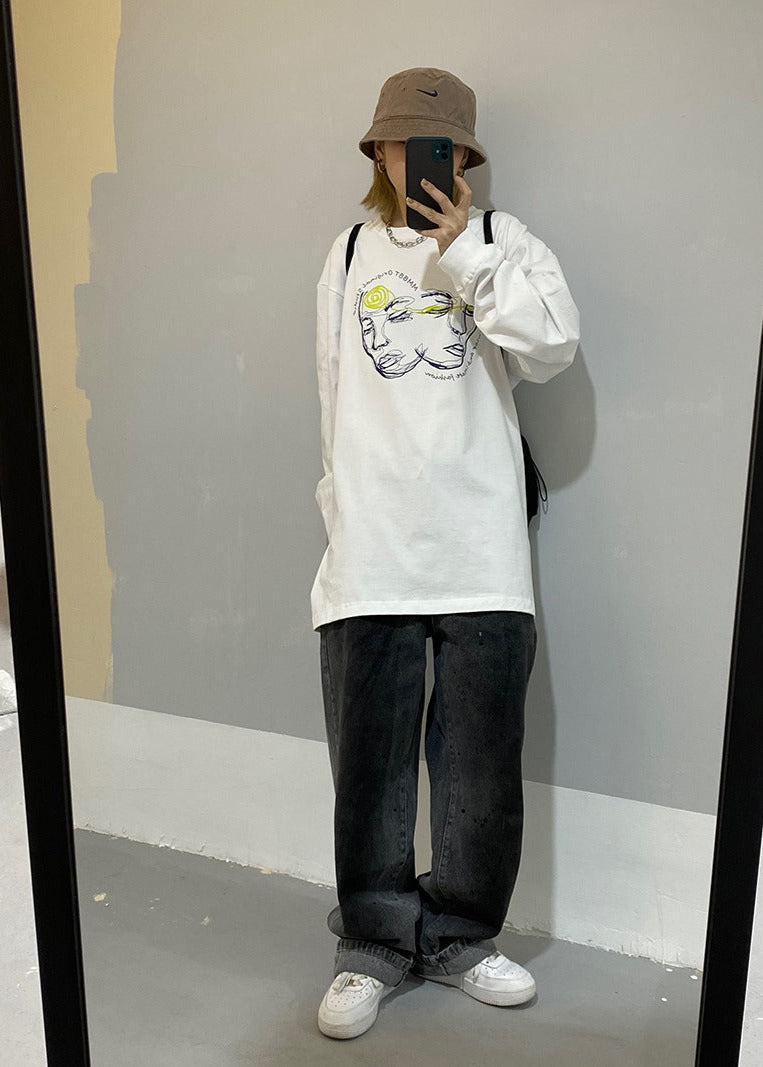 MMBBT フェイスロングＴシャツ E0569