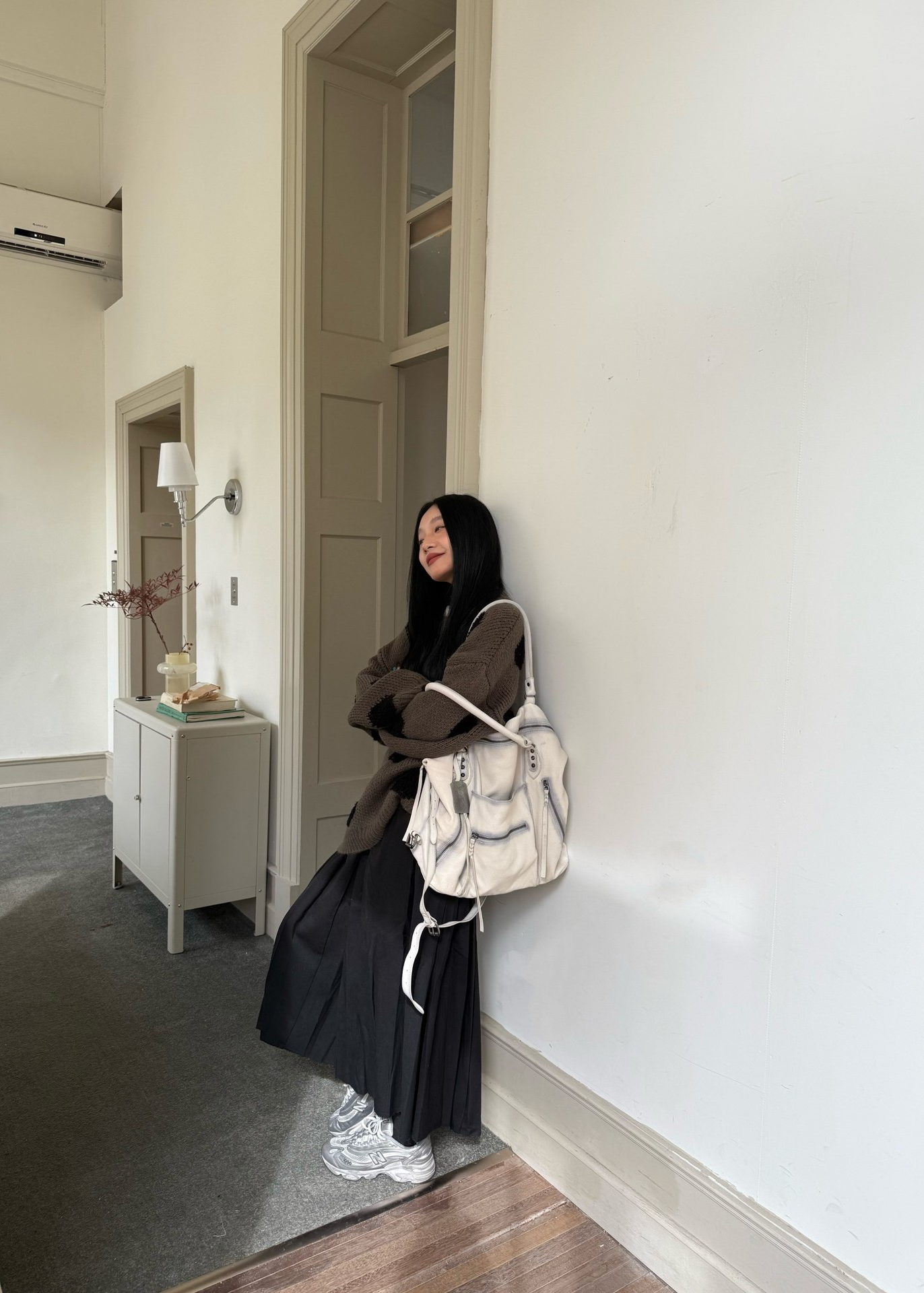 ドット柄ニット E1446