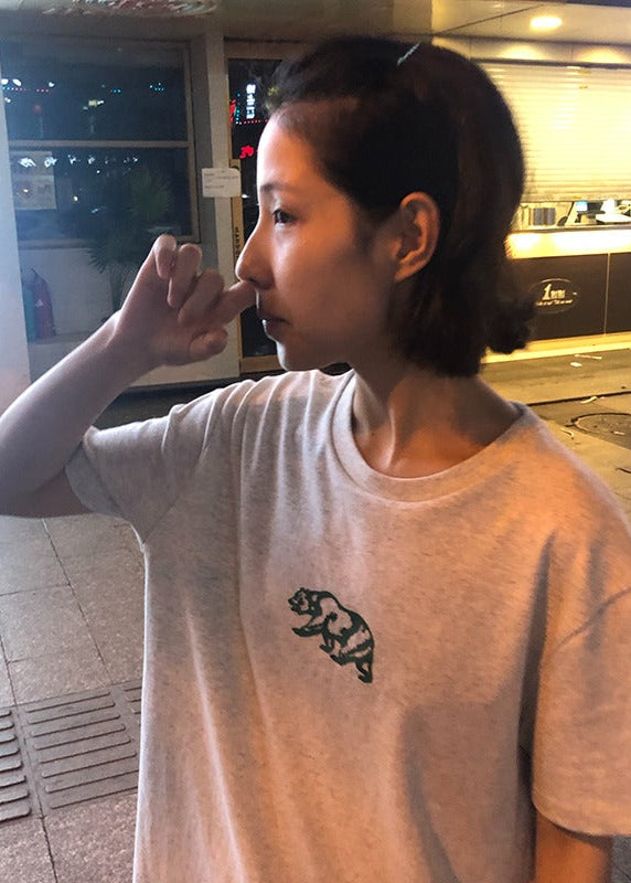 OUTME グリーンベアTシャツ E0459