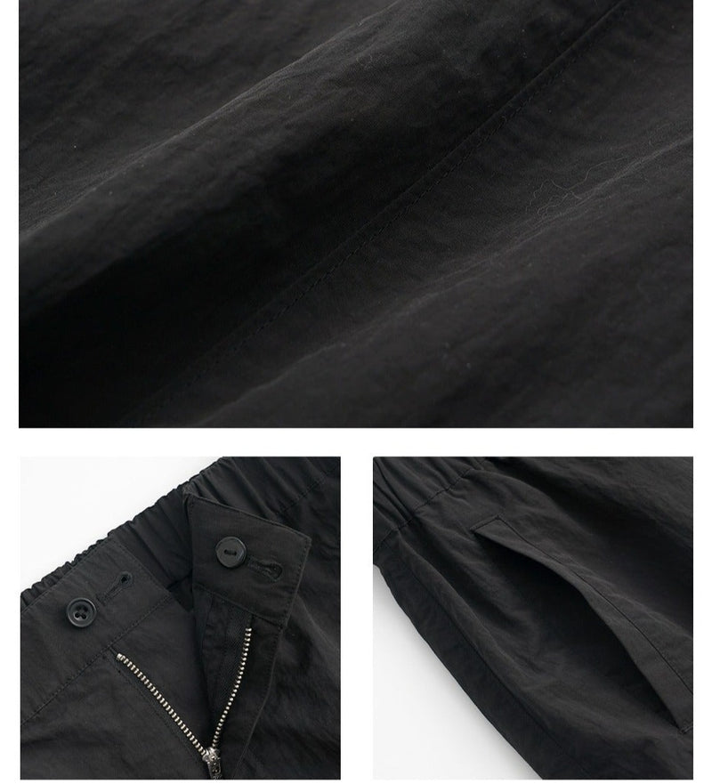 STILL ブラックAラインスカート E0366
