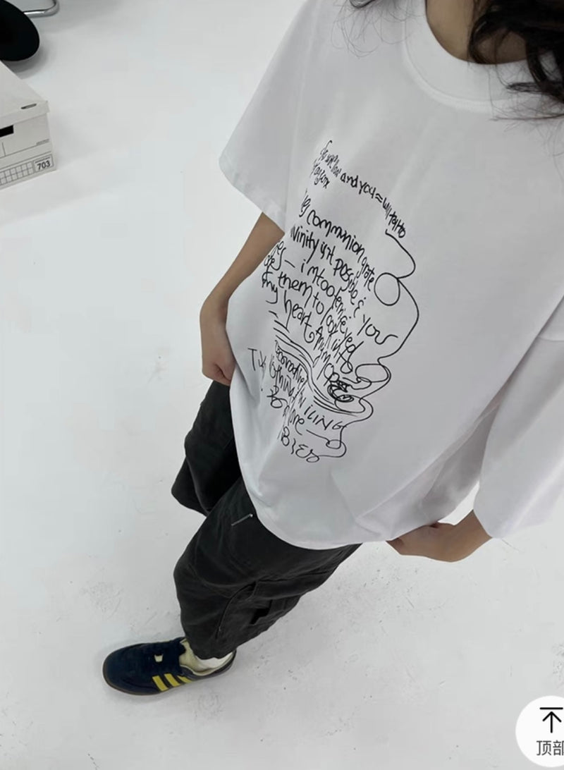 SLEEP グラフィティTシャツ E1213