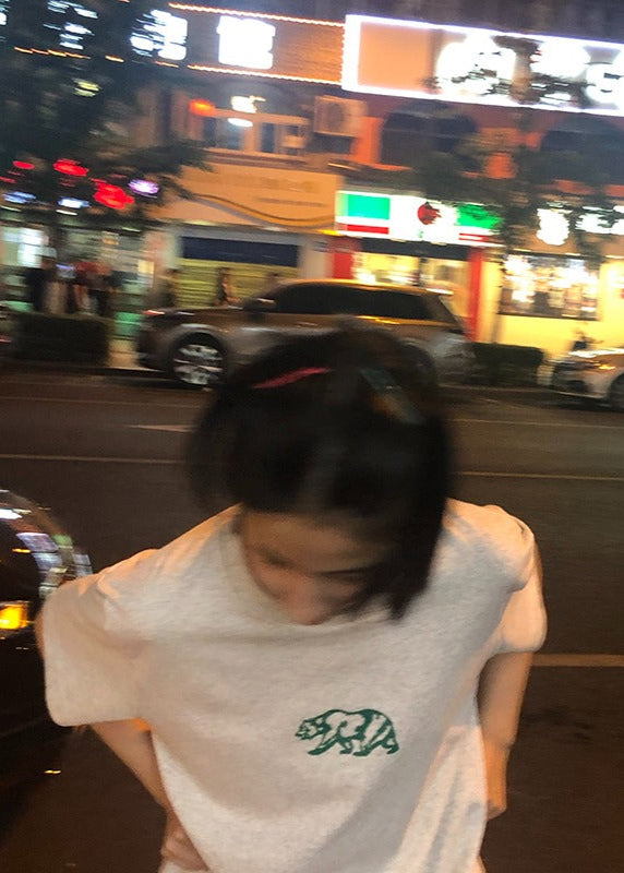 OUTME グリーンベアTシャツ E0459