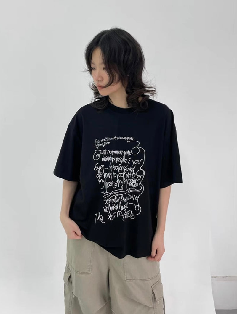 SLEEP グラフィティTシャツ E1213