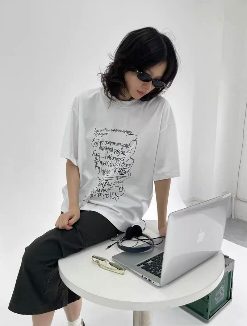 SLEEP グラフィティTシャツ E1213